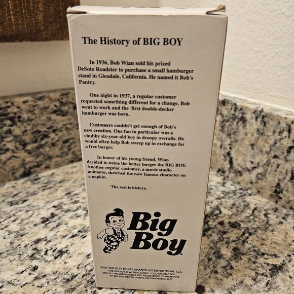 RARE NIB COLLECTIBLE FUNKO BOB'S BIG BOY WACKY WOBBLER BOBBLEHEAD - Picture 4 of 7